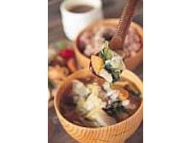 『けんちん汁』は塩分控えめな薄味だ_農園レストラン 創造の森