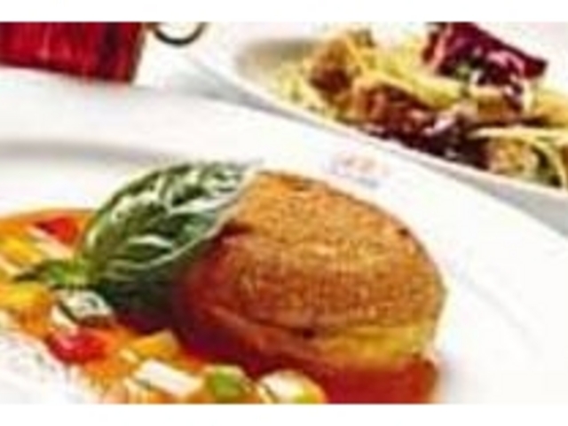 パンの中のモッツァレラがトロッとして美味_イタリア料理 あ・たーぼら
