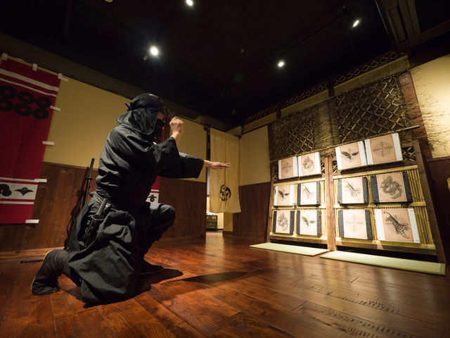 手裏剣、クナイ投げにチャレンジ!_手裏剣道場 新宿忍者からくり屋敷 Ninja Trick House In Tokyo