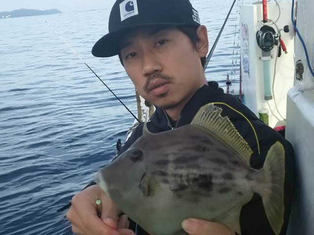 カワハギ。大型のカワハギもいます!_熱海第10喜久丸