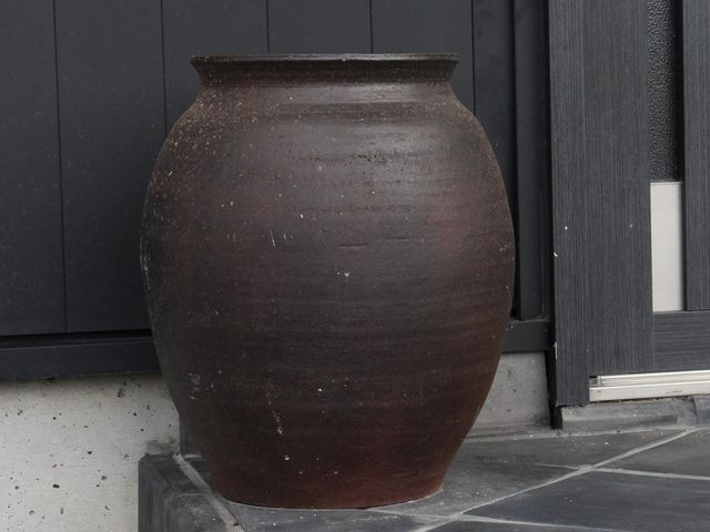 傘立て(手びねり)_鬼瓦工房 清泉