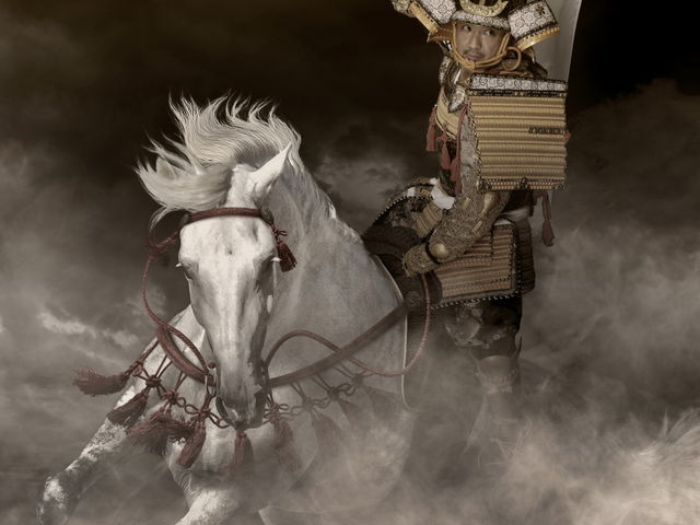 撮影したお写真にプロのデザイナーがお好みの背景を合成。_戦国フォトスタジオ SAMURAI