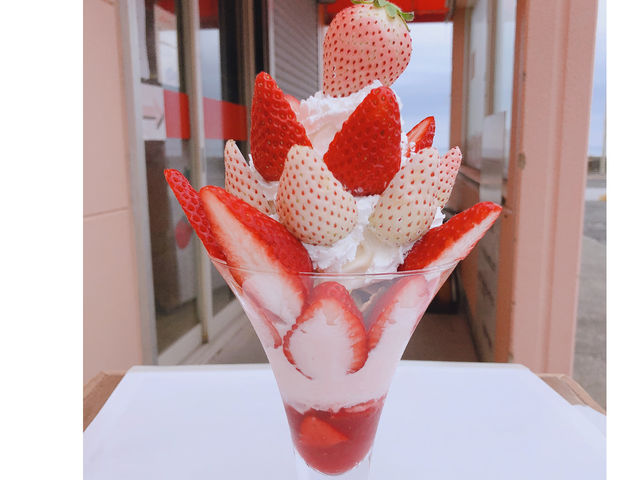 ◎12月末からスタート予定の白いちごを使ったスペシャルパフェ◎_早川農園