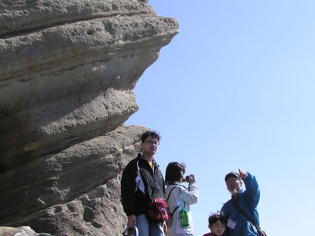 沖ノ島ではむき出しになっている大古の地層を見ることができます。_たてやま・海辺の鑑定団