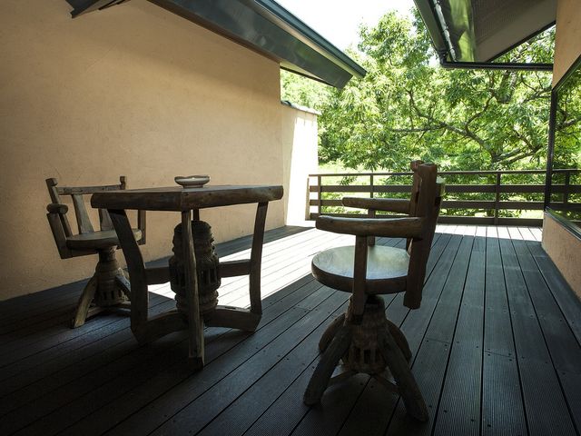 客室テラスより_里の湯 和らく