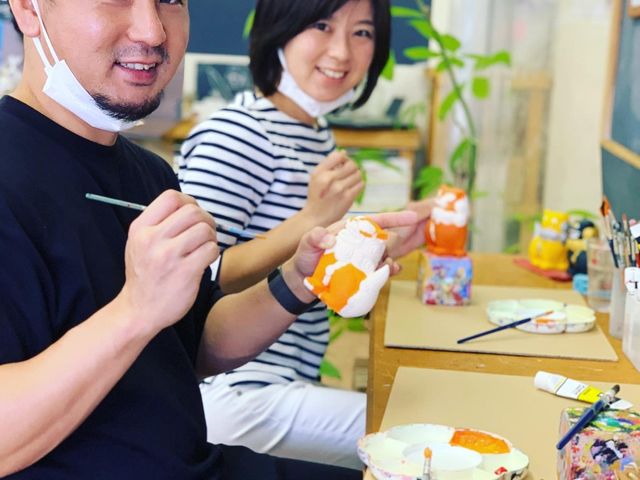 色付けは1時間〜2時間くらいで仕上がります!どの体験も、当日持ち帰れる!_手作り体験工房ゆんたく