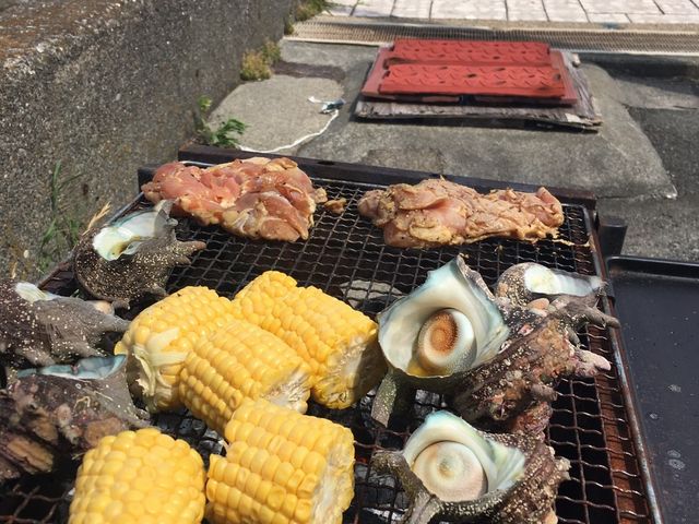 海でBBQ_Fluke-Up スキューバダイビング