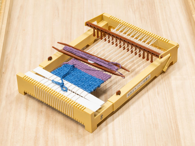 簡単にできるキットを使ってコースター作り_作州絣保存会