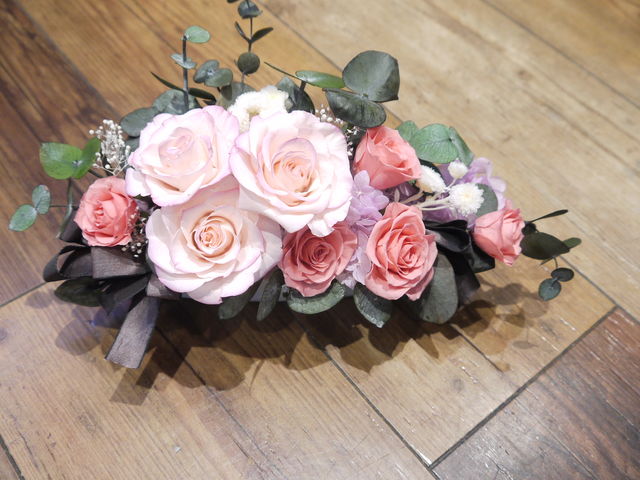 プリザギフトは体験でも可能です。_アトリエ 北の花籠