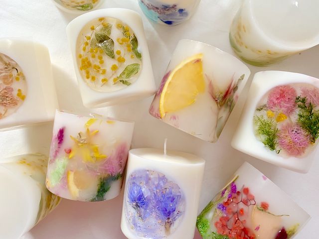 ボタニカルキャンドルやソイキャンドルなど様々な種類が作れます_staypure