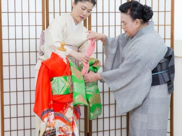 七五三もママが習得してお嬢様に着せられます_美保姿きもの学院 つくば校
