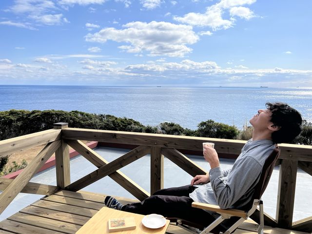 ウッドデッキ_あしずり温泉郷 民宿西田