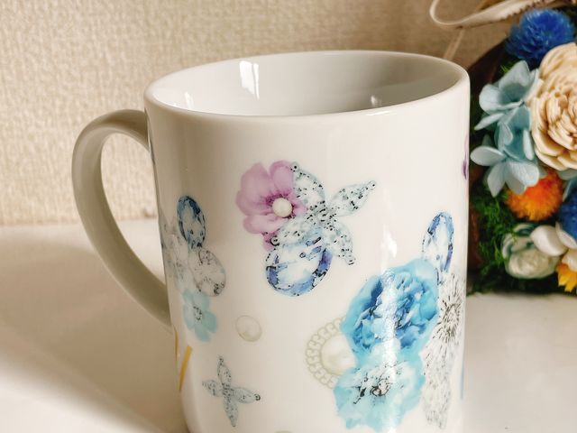 1DAY体験コース★
マグカップ作品♪_お花とポーセラーツ教室 Petit salon M's35