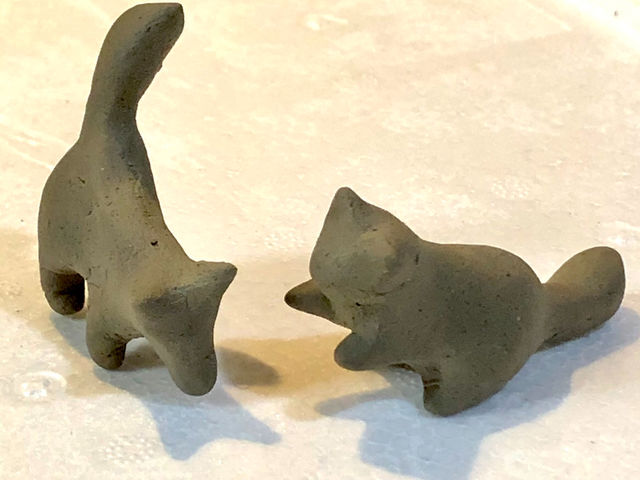 犬と猫_陶芸りんご工房