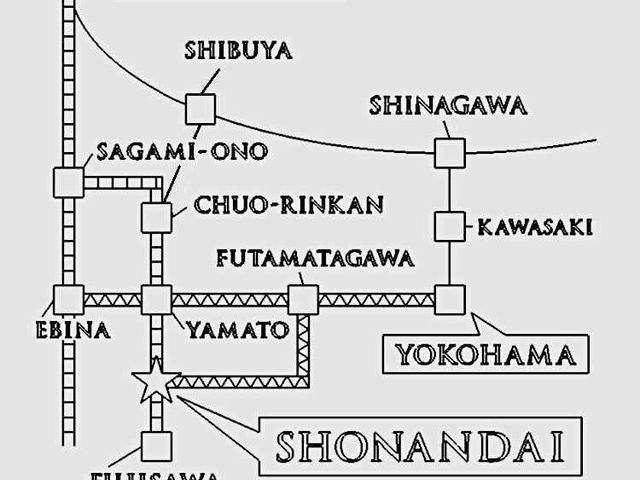 工房の最寄り駅は新宿駅からは小田急線快速急行・藤沢/片瀬江ノ島行で50分、横浜駅からは相鉄本線・湘南台行で39分、どちらも乗り換えなしです。_JEWEL CRAFT TOKYO