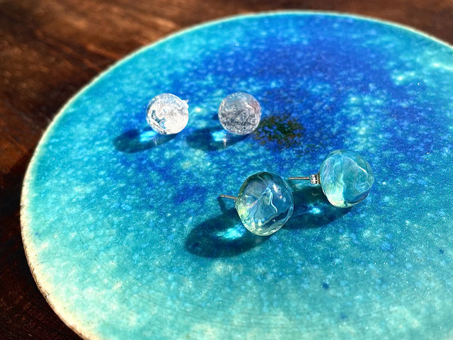 ウミノカケラピアス_GuruGuruGlass