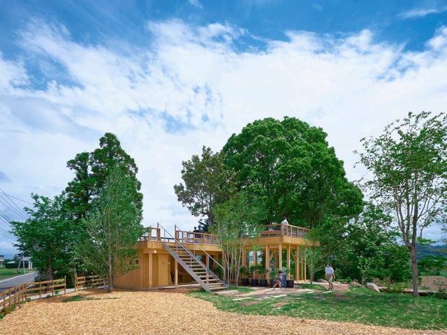ツリーハウスと呼んでいるカフェ併設の建物です_PLAYFARMブルーベリー園