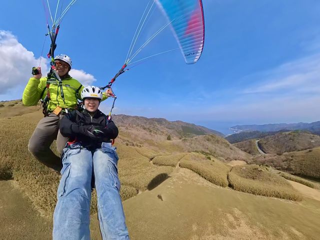 パラグライダータンデムフライト360度カメラでの撮影。伊豆の海と空をご堪能ください。_パラホーキング イン ジャパン