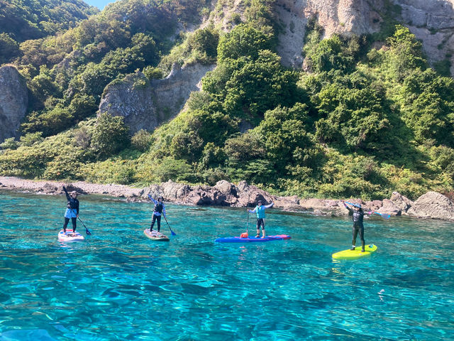 真夏の積丹SUP!北海道の海は綺麗です!_SUP Guide S.U.H