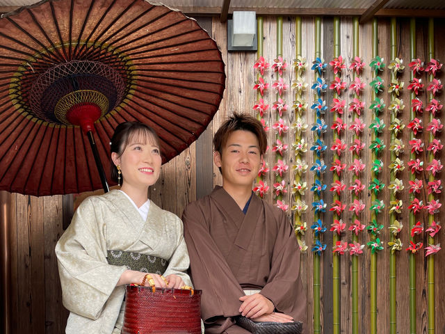彼女さん憧れの着物デートで当店を選んで頂きました。思う存分楽しんで下さい。_レンタル着物 和華
