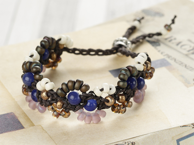 ジュエリークロッシェブレス _Beads Studio M