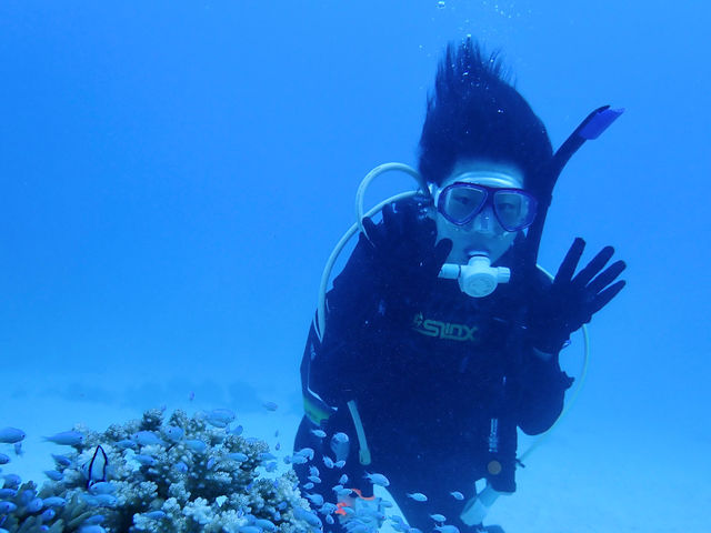 ゆっくりご案内いたします☆泳ぎが苦手な方でも楽しめますよっ(^^)_Alohana久米島