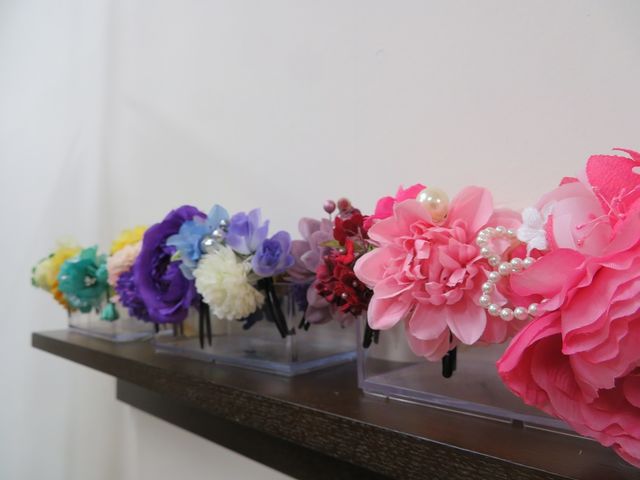 お花クリップも無料でレンタルできます_横濱ハイカラきもの館 山下町店