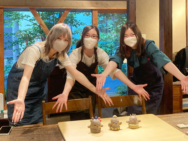 ハニワ作り体験です。
_陶房土°