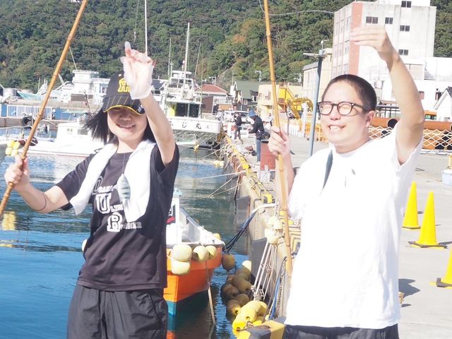 貸し竿で楽しく海釣り体験!_ときわや