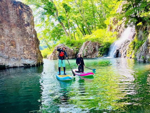 日光・鬼怒川の清流にて。_KIRAKU SUP