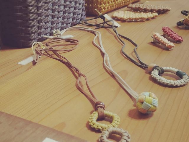 過去の作品展にて_紙バンドFluty