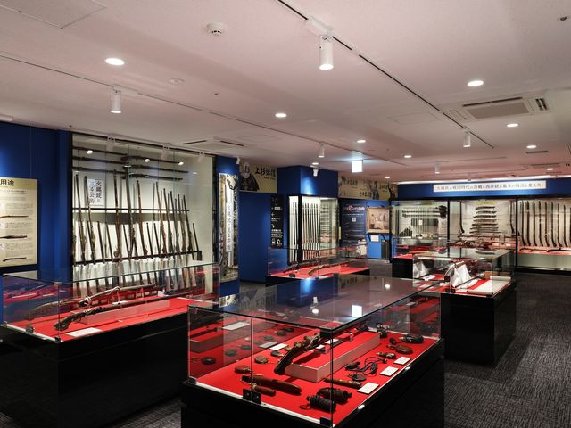 名古屋刀剣博物館 本館3階展示(鉄砲)_名古屋刀剣博物館