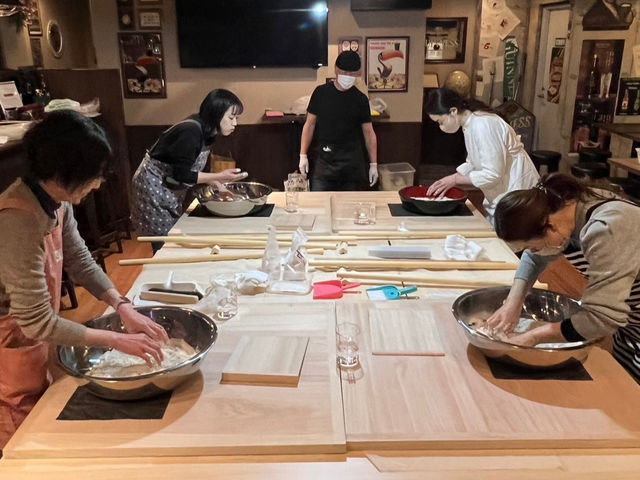 蕎麦打ち体験教室赤鹿