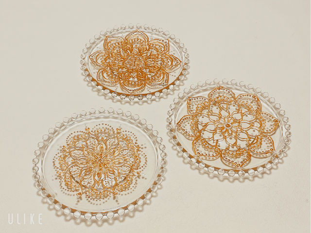 初めてのモロッカンプレートを体験された皆さまの作品です。
初めてで、このクオリティ!
楽しく美しくお描き頂けるようサポートします。
_アトリエ HeartGarden