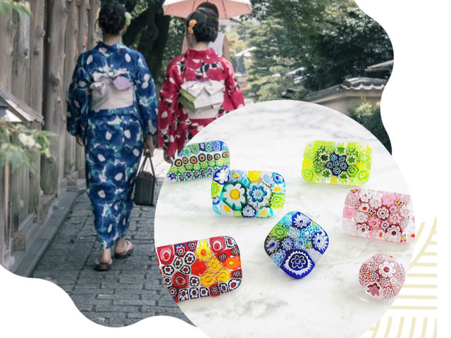 世界遺産「姫路城」の観光のあとは、オリジナルのアクセサリー作りでワクワク楽しみませんか?
イタリアの伝統工芸ミルフィオリで作る世界に一つのアクセサリーです♪_アトリエ HeartGarden