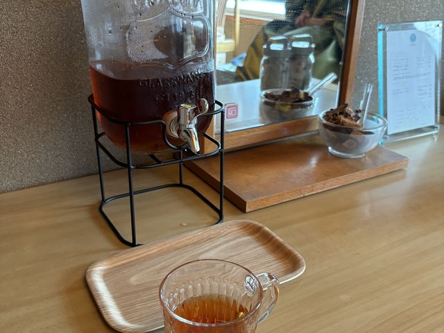 よもぎ蒸しの後にはオーガニックティーをお出しします。_たじみ健康labo