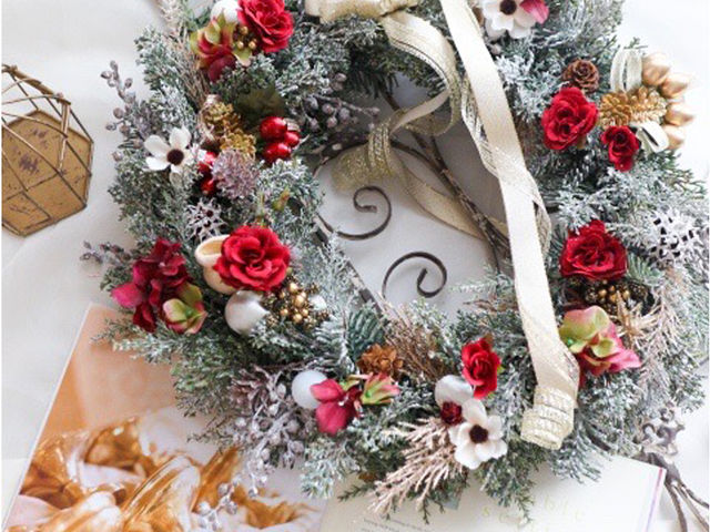 クリスマス
リースレッスン_fleur-arcenciel
