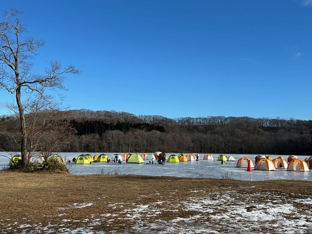 ワカサギ釣り会場(ポロト湖)_白老観光協会