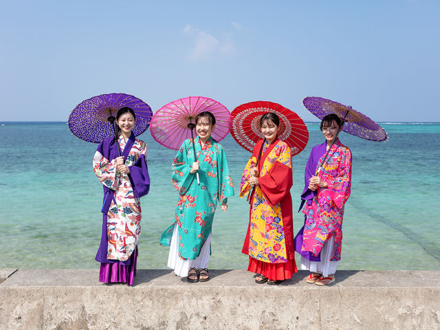 フクギ並木海岸線_琉装さんぽ