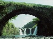 金山橋と板井手の滝の写真1