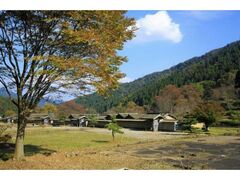 一乗谷朝倉氏遺跡の紅葉の写真1