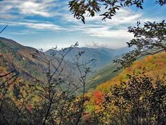 青崩峠の紅葉の写真1