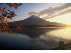 田貫湖の紅葉の写真1
