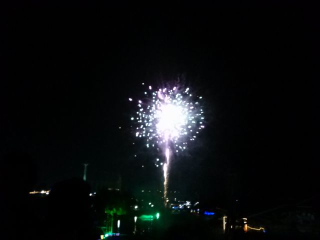 打ち上げられた花火です。_グリーンランド