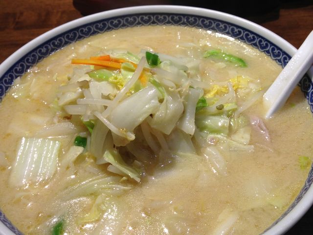 野菜ラーメンの味噌 大盛り_ごはん処食堂ミサ あらい道の駅店