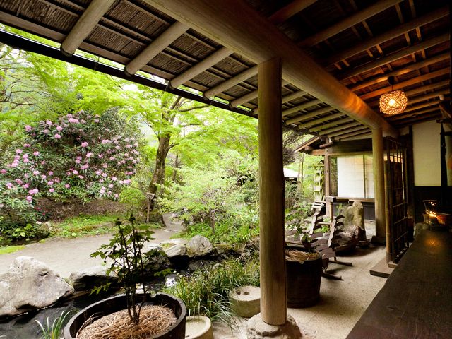 古民家の佇まいがゆっくりとした時間を作ります_やまめ山荘