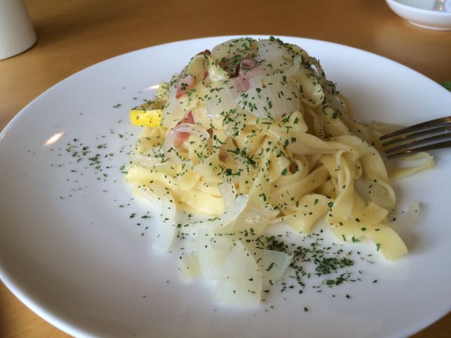 ランチとして、季節のパスタ!_阿蘇deスイーツめぐり