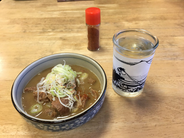食堂にはそば、ほうとう、モツ煮などがありました。_町営 奈良田の里温泉 女帝の湯