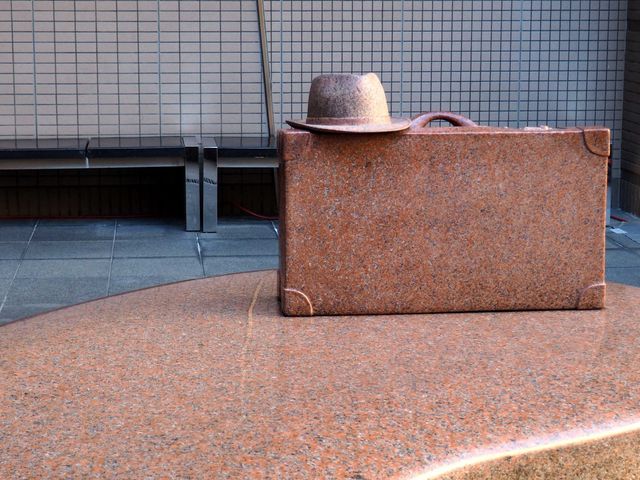 敷地内オブジェ_寅さん記念館レンタサイクルセンター