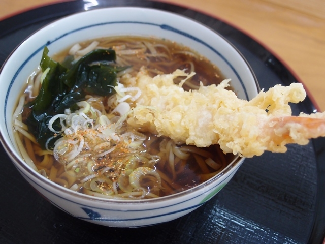 天ぷらそば_物産センターみわ★ふるさと館「北斗星」